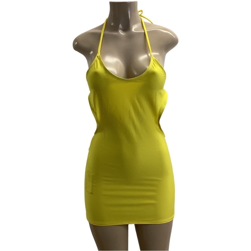 Indecent Proposal by Zuliana mini dress with cut out design and halter tie